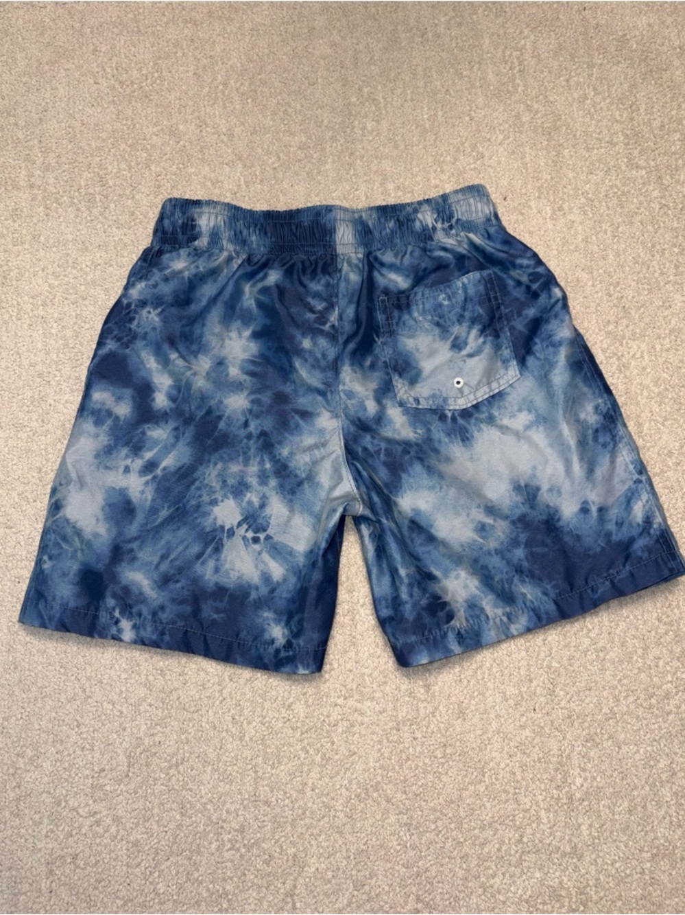 Abercrombie Kids Blue Tie Dye Swim Trunks - Size 11/12 - Picture 2 of 3